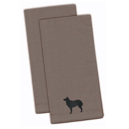 Carolines Treasures Croatian Sheepdog Gray Embroidered Kitchen Towel BB3421GYTWE